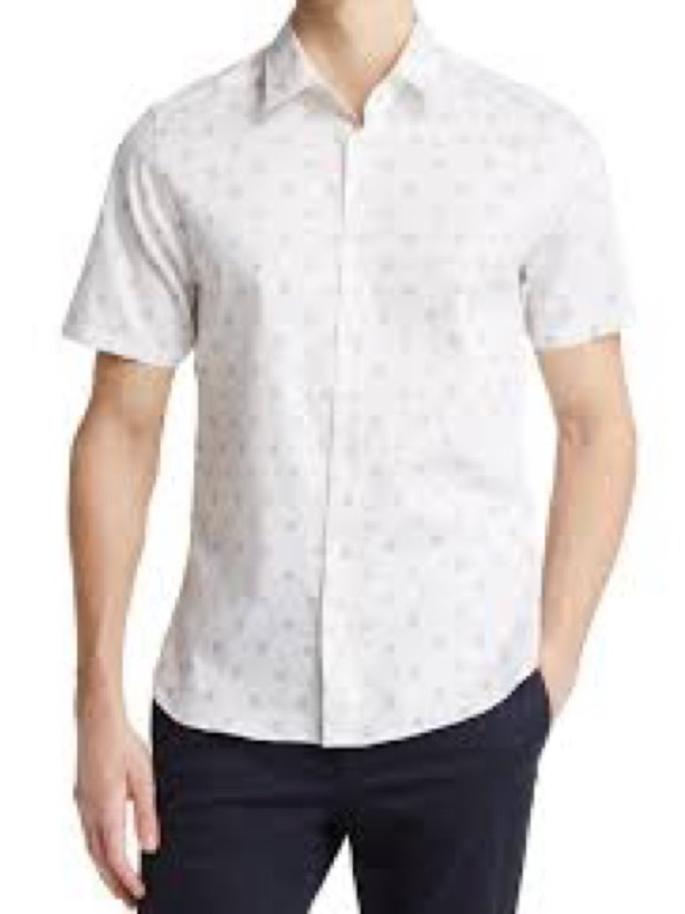 Ted Baker Chaska Mini Floral Print Short Sleeve Shirt 3 Slim = M Slim